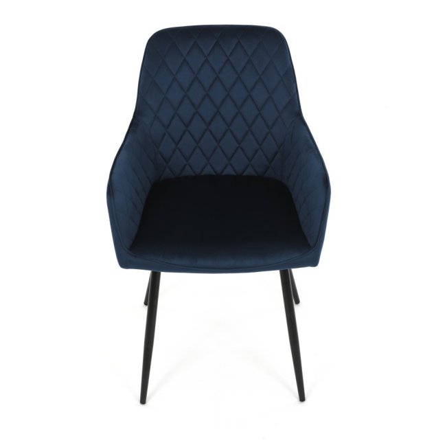 Jídelní křeslo CINDY — samet, černá / více barev - Barevné varianty židle CINDY: Modrá