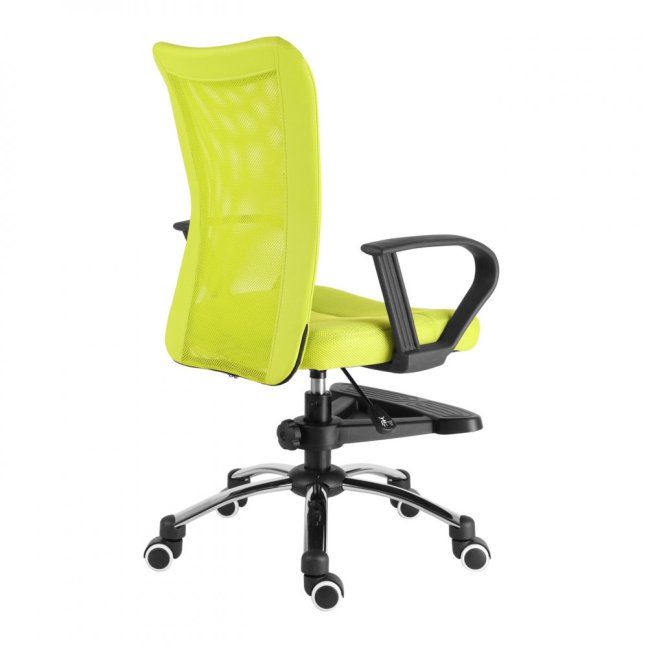 Dětská židle Neoseat WOW s podnoží — látka, zelená