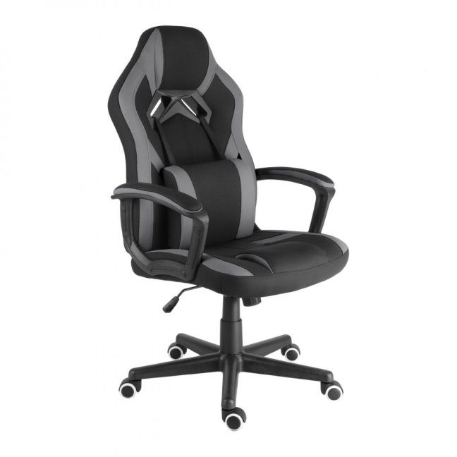 Dětské herní křeslo Neoseat NS-013 — látka, černá / šedá