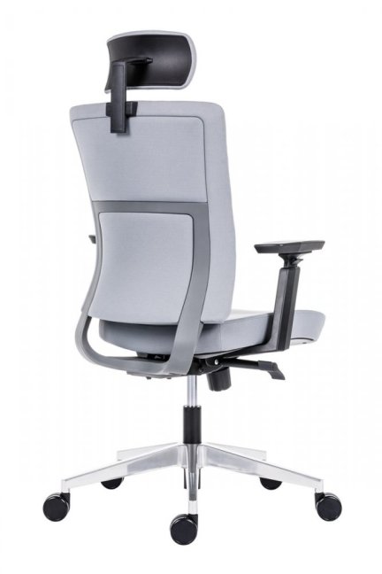 Kancelářská ergonomická židle NEXT ALL UPH — látka, šedá, nosnost 130 kg