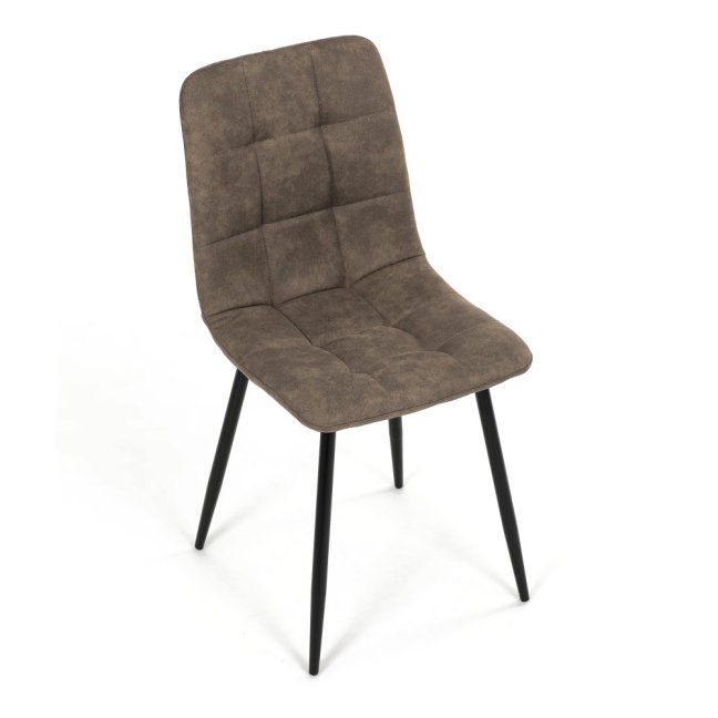 Jídelní židle THEO III — kov, látka vintage, více barev - Barevné varianty židle THEO III: Černá