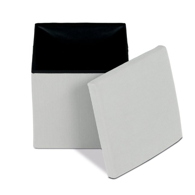 Taburet ADONIS s úložným prostorem — manšestr, více barev