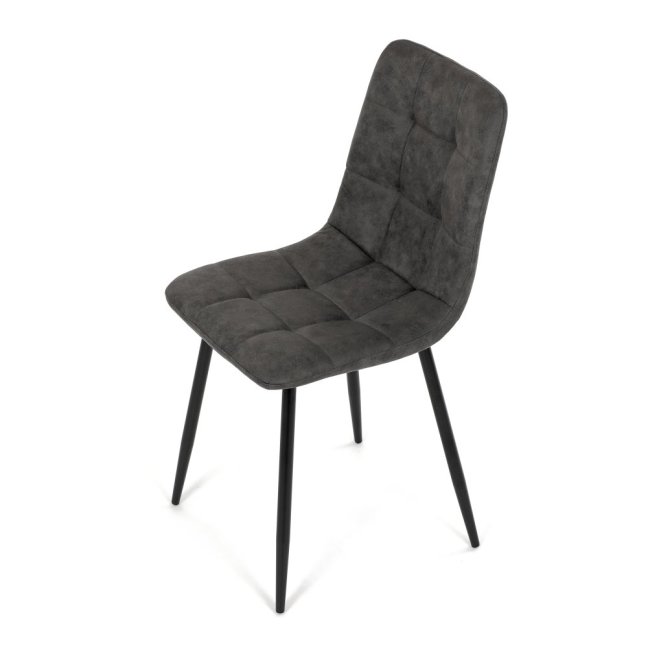 Jídelní židle THEO III — kov, látka vintage, více barev - Barevné varianty židle THEO III: Černá