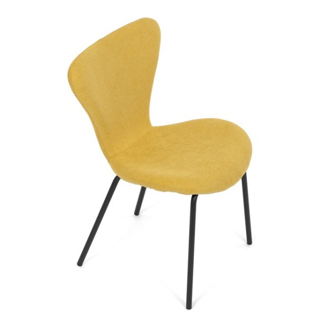 Jídelní židle JULES — kov, látka, více barev - Barevné varianty jídelní židle JULES: Světle šedá