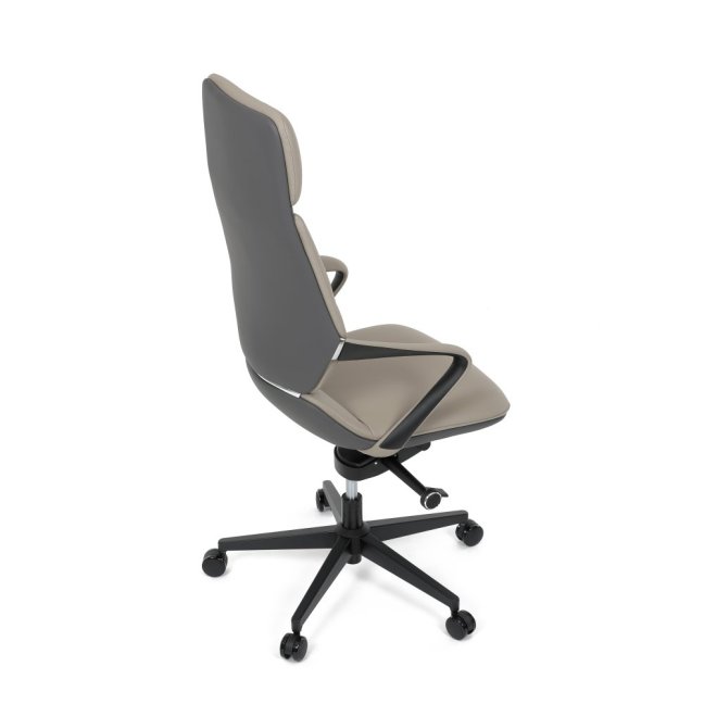 Kancelářské křeslo ZOTTO — ekokůže, šedá