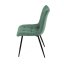 Jídelní židle DAEMON — kov, látka, černá / zelená