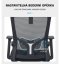 Kancelářská ergonomická židle Neoseat NOVELO — síť / látka, černá, nosnost 150 kg