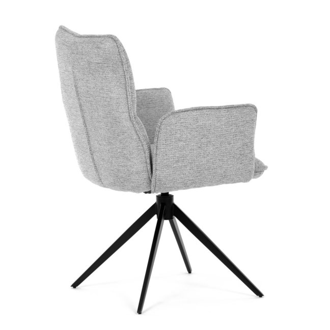Jídelní otočné křeslo AMALI — kov, látka, více barev