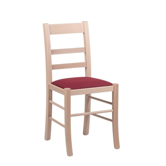 Jídelní čalouněná židle FURLA — masiv, látka, více barev, nosnost 155 kg