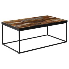 Konferenční stolek VERA — 110x60x45 cm, kov, MDF, dekor starého dřevo