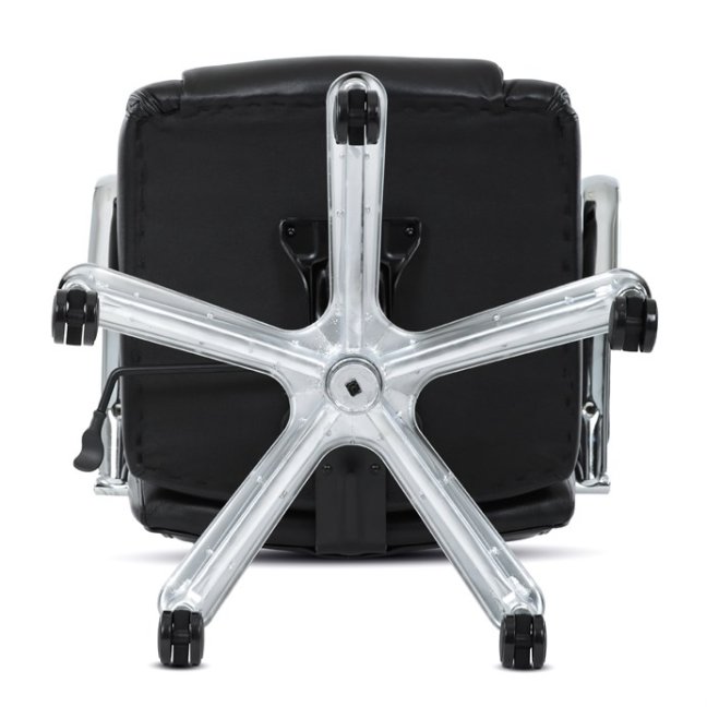 Kancelářské křeslo RYZAR — ekokůže, černá