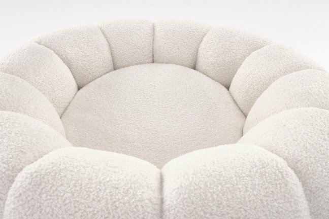 Designové křeslo GASPAR — látka, krémová