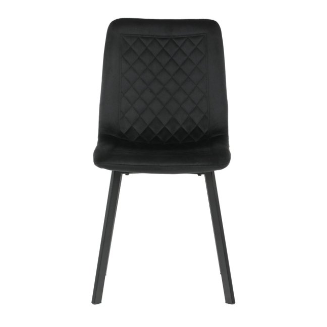 Jídelní židle PAIGE — kov, samet, více barev - Barevné varianty jídelní židle PAIGE: Černá