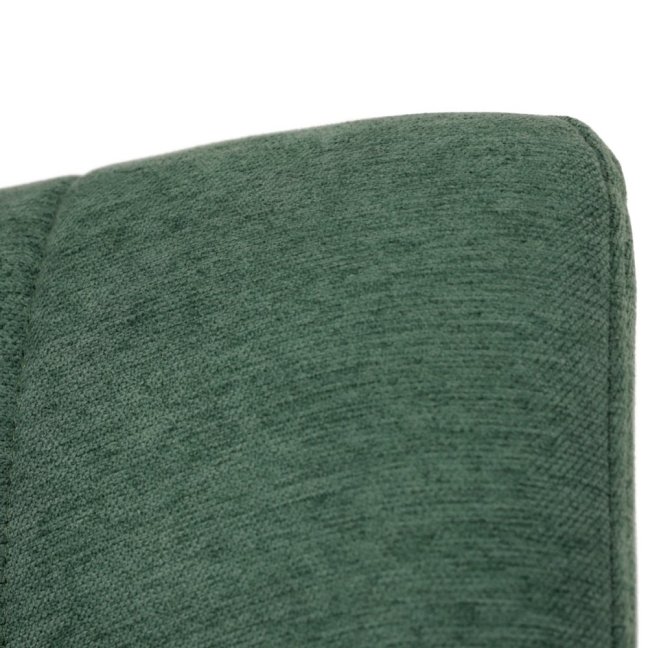 Jídelní židle DAEMON — kov, látka, černá / zelená