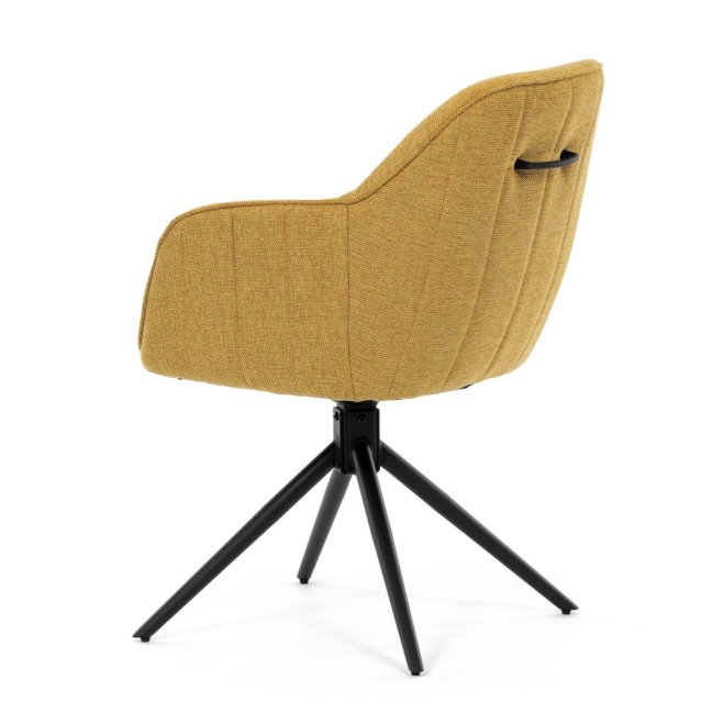 Jídelní otočná židle SCARA — kov, látka, více barev