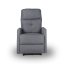 TV křeslo MODO PLUS s elektrickým polohováním — látka, šedá, nosnost 130 kg