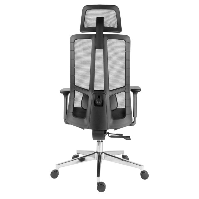 Kancelářská ergonomická židle Neoseat SPINO — látka, černá, nosnost 150 kg