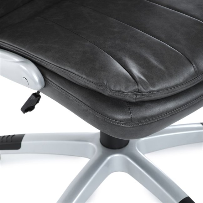 Kancelářské křeslo KURO — ekokůže, šedá