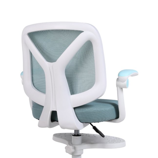 Dětská otočná židle Neoseat JUNI 010 s podnoží — látka, modrá
