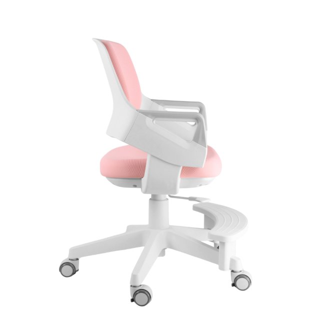 Dětská rostoucí židle Neoseat KIDDY FIVE — látka, pratelný potah, růžová