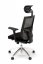 Kancelářská ergonomická židle ADMIRAL — síť / látka, černá