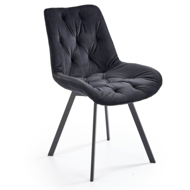 Jídelní otočná židle ROSITA — kov, látka, černá / více barev