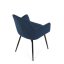 Jídelní křeslo CINDY — samet, černá / více barev - Barevné varianty židle CINDY: Modrá