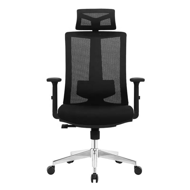 Kancelářská ergonomická židle Neoseat SABRINA — síť / látka, černá, nosnost 150 kg
