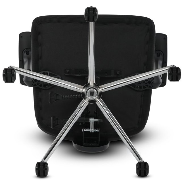 Kancelářská ergonomická židle LUMOS — síťovina, černá