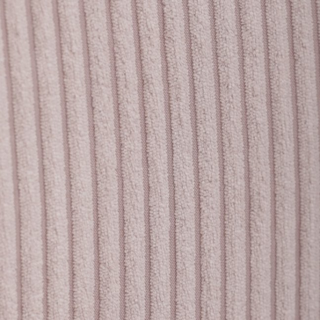 Relaxační křeslo ušák s taburetem ROYAL — kov, manšestr, růžová