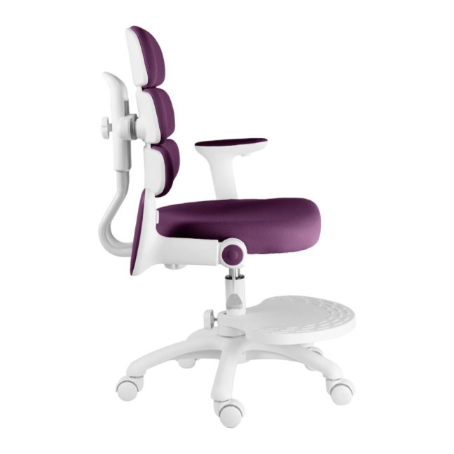 Dětská rostoucí židle Neoseat KIDDY THREE — látka, pratelný potah, fialová