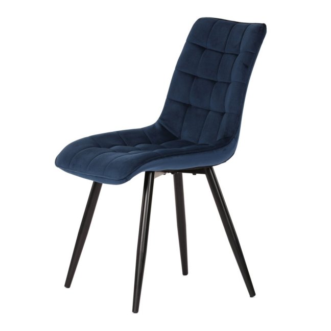 Jídelní židle STELLA — kov, samet, více barev - Barevné varianty jídelní židle STELLA: Modrá