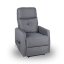 TV křeslo MODO PLUS s elektrickým polohováním — látka, šedá, nosnost 130 kg