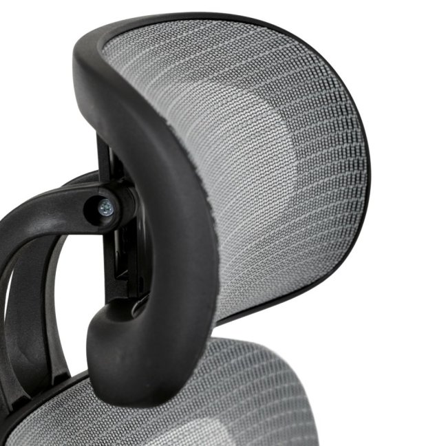 Kancelářská ergonomická židle GRANT — síť, látka, černá / šedá