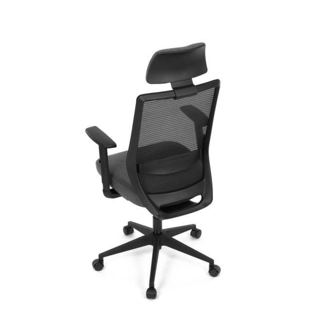 Kancelářská ergonomická židle SENA — látka, černá