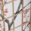 3dílný paravan SAKURA — dřevo, netkaná textilie, přírodní / bílá