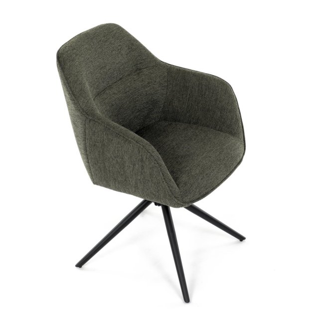 Jídelní otočná židle SCARA — kov, látka, více barev