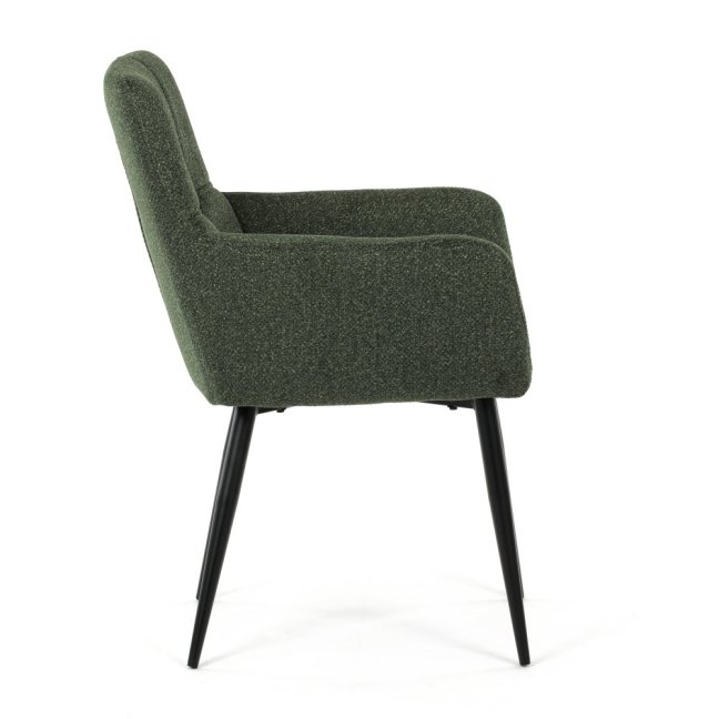 Jídelní křeslo LYON — kov, látka, více barev - Barevné varianty jídelního křesla LYON: Tmavě šedá