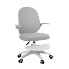 Dětská otočná židle Neoseat JUNI 012 s podnoží — látka, šedá