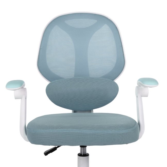 Dětská otočná židle Neoseat JUNI 009 s podnoží — látka, modrá