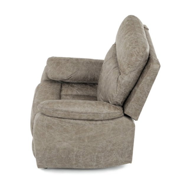 Relaxační polohovací TV křeslo NORBERT — látka, béžová, nosnost 150 kg