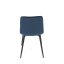 Jídelní židle THEO II — kov, samet, více barev - Barevné varianty židle THEO II: Modrá