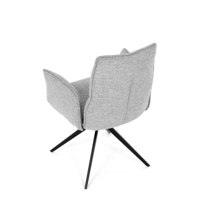 Jídelní otočné křeslo AMALI — kov, látka, více barev