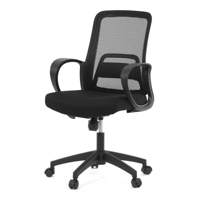 Kancelářská otočná židle NERO — látka, černá