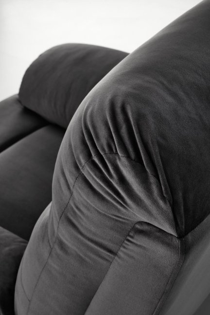 Relaxační polohovací TV křeslo RAGOR — látka, černá
