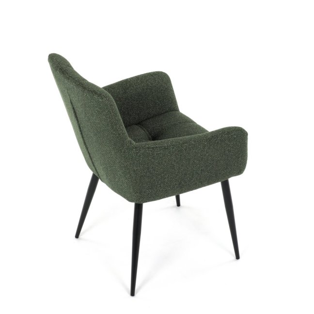 Jídelní křeslo LYON — kov, látka, více barev - Barevné varianty jídelního křesla LYON: Tmavě šedá