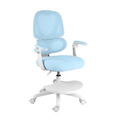 Dětská otočná židle Neoseat JUNI 023 — látka, pratelný potah, modrá
