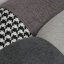Houpací křeslo FABIAN II — látka, černobílý patchwork