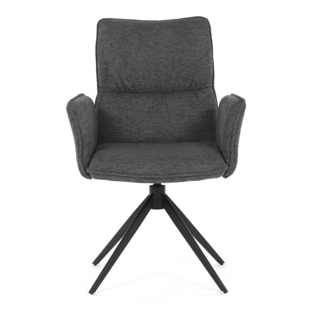 Jídelní otočné křeslo AMALI — kov, látka, více barev