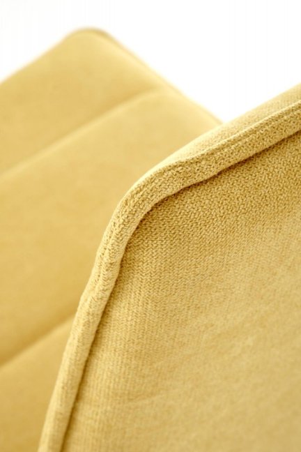 Jídelní židle APOLLO — kov, látka, černá / žlutá